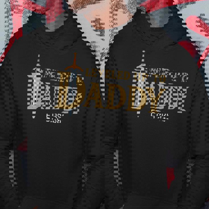 Nivelado Hasta Papá Est 2025 Nivel Desbloqueado Papá Gaming Sudadera Regalos divertidos