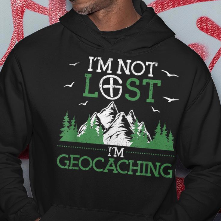 I Am Not Lost I'm Geocaching Geocacher Cache Gps Tracking Kapuzenpullover Lustige Geschenke