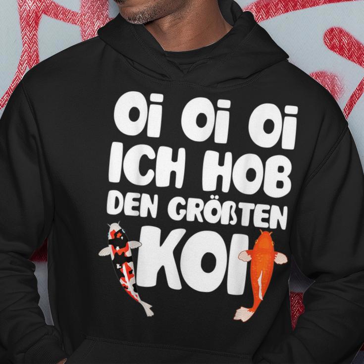 Oi Oi Oi I Hob Den Biggest Koi Fish Koi Kapuzenpullover Lustige Geschenke