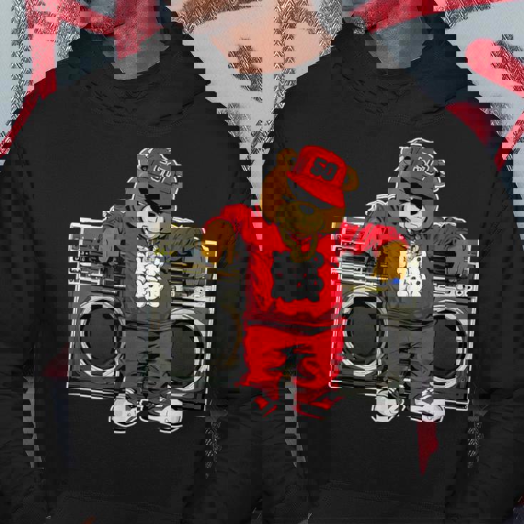 Oso Hip Hop Aniversario Graffiti Boombox De Hip Hop Sudadera Regalos divertidos