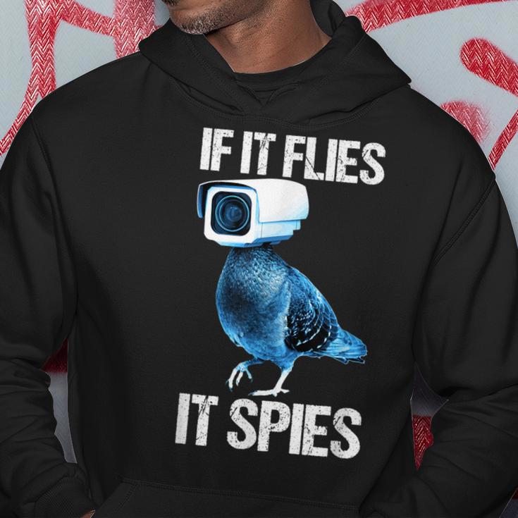 Pigeons Aren't Real If It Flies It Spies Kapuzenpullover Lustige Geschenke