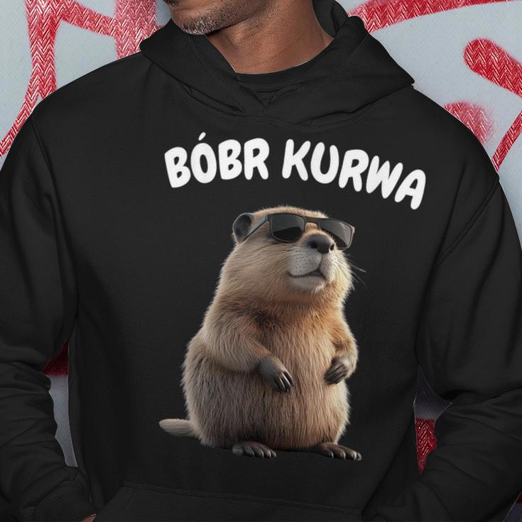 Polish Beaver Saying Bober Kurwa Yes Pierdole Bobr Kapuzenpullover Lustige Geschenke