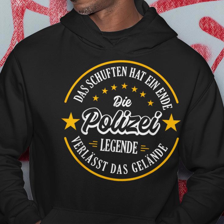 Polizist Rente 2023 A Real Legend Leaves The Terrain Kapuzenpullover Lustige Geschenke