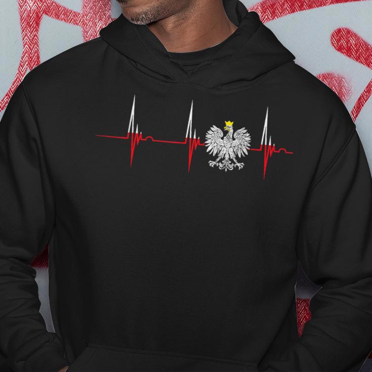 Polska Eagle Pole Heartbeat Ecg Pulse Polish Pride Kapuzenpullover Lustige Geschenke