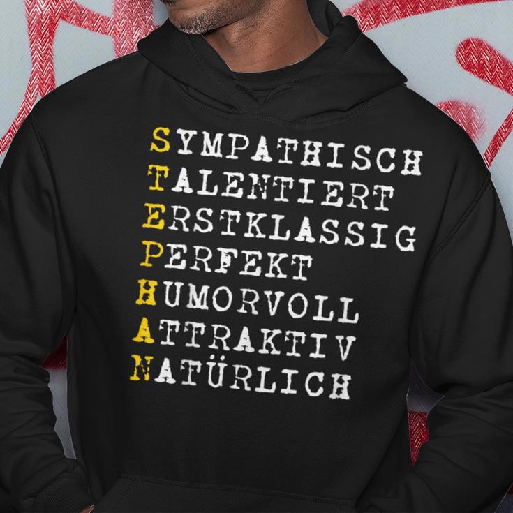 Positive Features Character Name Stephan Kapuzenpullover Lustige Geschenke