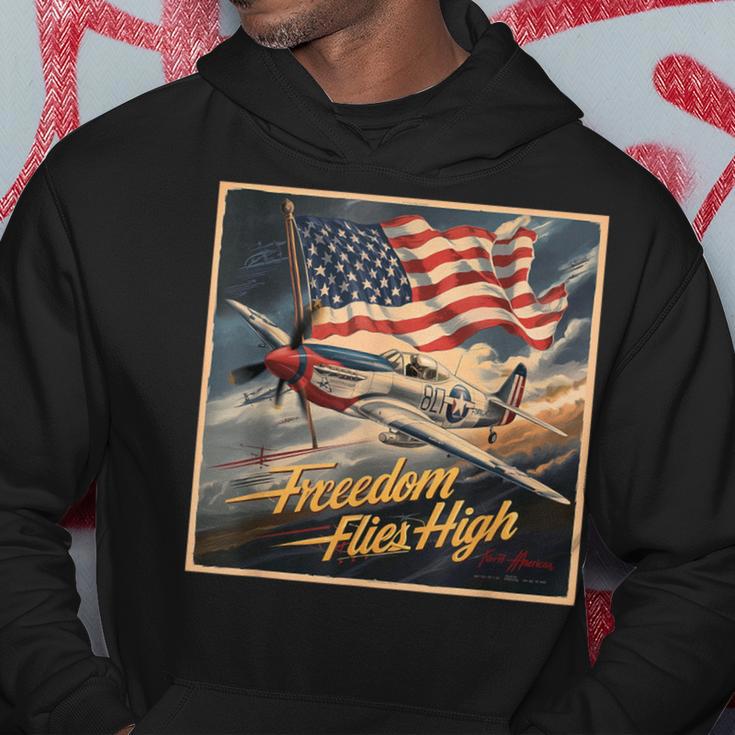 Sweat à Capuche P51 Mustang Pinup WWII - Hommage à L'avion De Chasse Et Aux Pin-up - Coupe Classique, 241 G - Pour Hommes, Fans D'aviation - 12