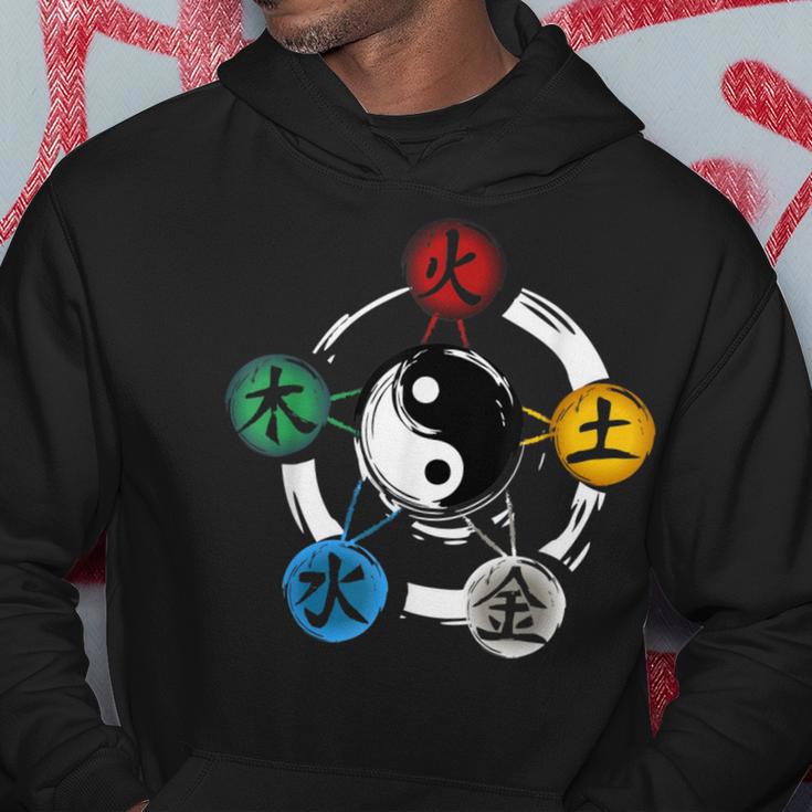 Qigong Five Elements Tai Chi Meditation Ying & Yang Kapuzenpullover Lustige Geschenke