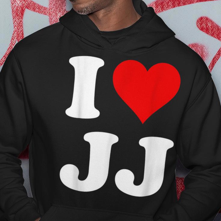 Red Heart I Love Jj Kapuzenpullover Lustige Geschenke