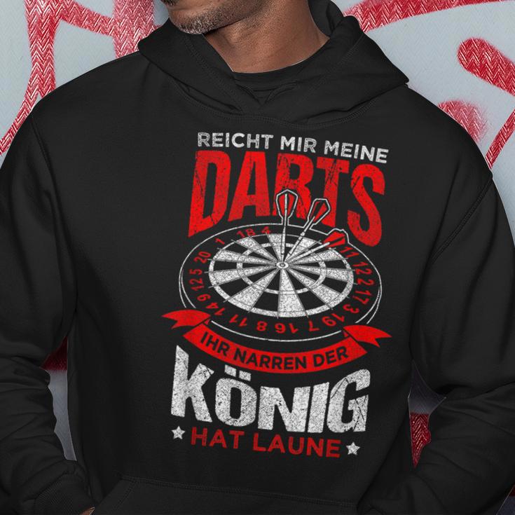 Reicht Mir Meine Darts Der König Hat Laune Dart Kapuzenpullover Lustige Geschenke