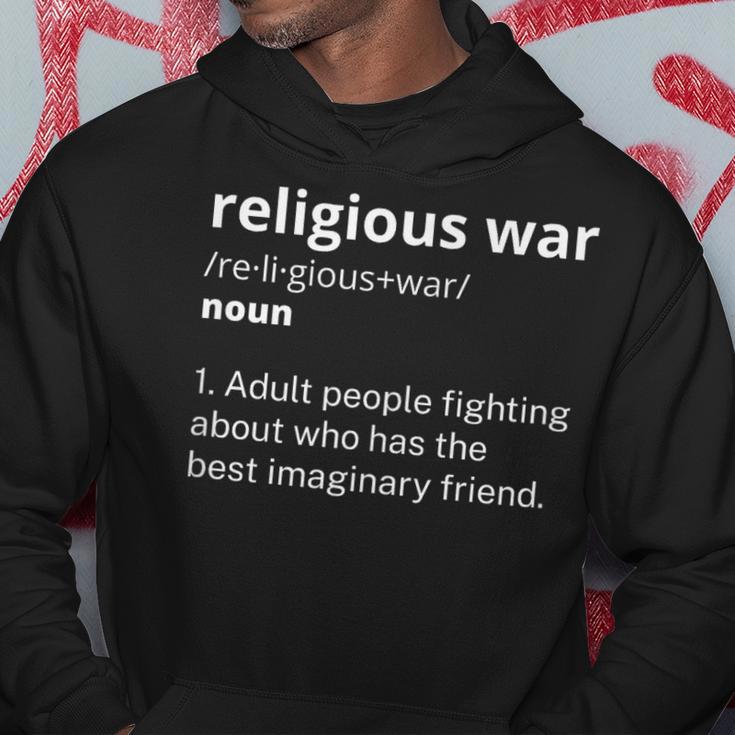 Religious War Noun Adult People Fighting About Who Has The Kapuzenpullover Lustige Geschenke