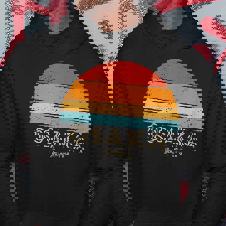 Retro Sunset Osaka Japón Sudadera Regalos divertidos