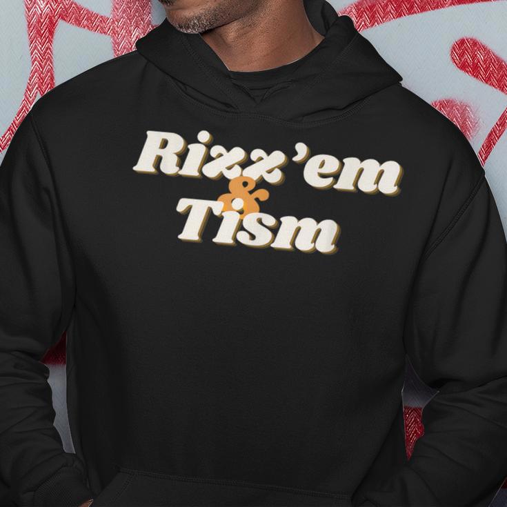 Rizz'em & Tism Autism Autistic Neurodiversity Rizz Kapuzenpullover Lustige Geschenke