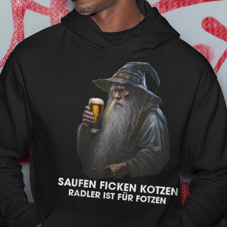 Saufen Fcken Kotzen Radler Ist Für Fotzen Saying Kapuzenpullover Lustige Geschenke