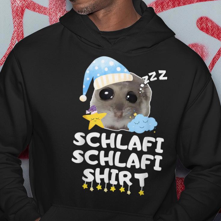 Schlafi Schlafi Sad Hamster Cute Hamstie Kapuzenpullover Lustige Geschenke