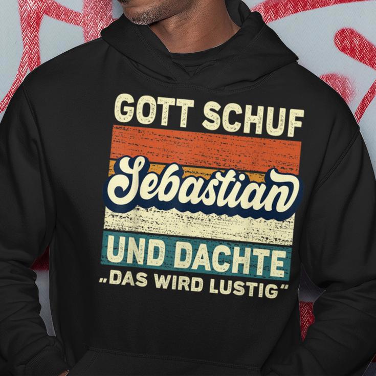 Sebastian Name Saying Gott Schuf Sebastian S Kapuzenpullover Lustige Geschenke