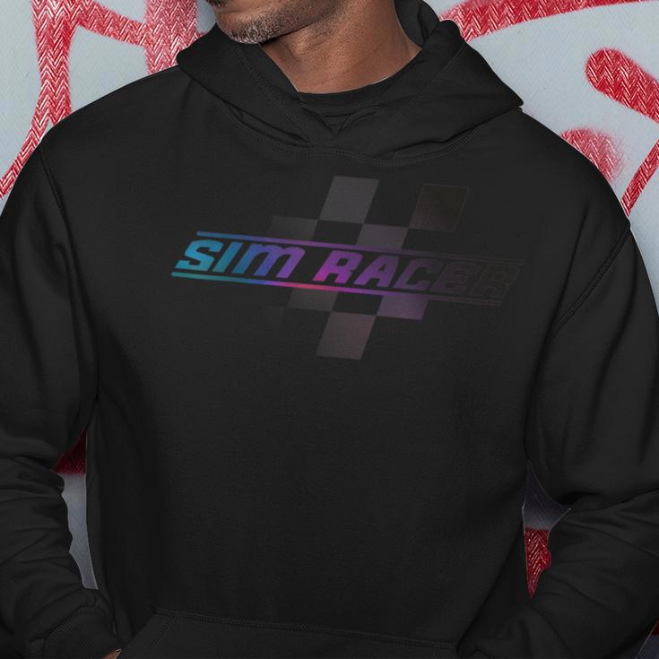 Sim-Racing Oder Sim-Racer Karierte Flagge Kapuzenpullover Lustige Geschenke