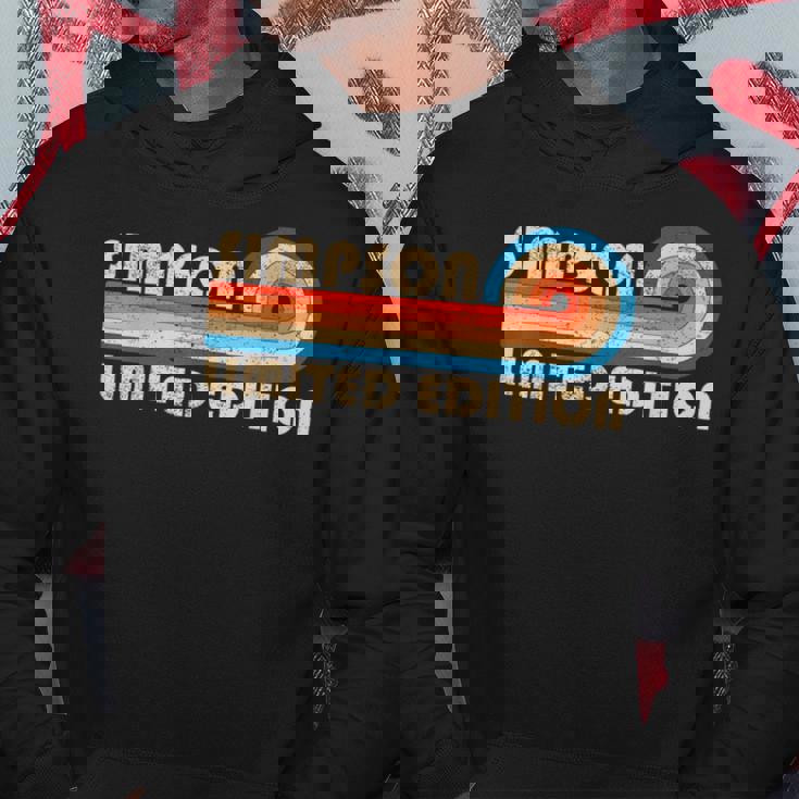 Simpson Surname Retrointage 80S 90S Birthday Reunion Sweat à capuche Cadeaux drôles