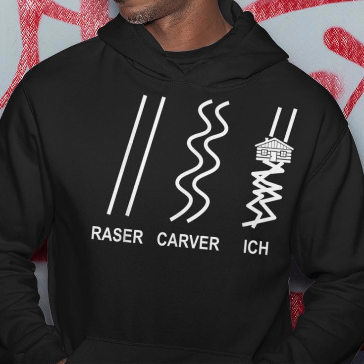 Skiing Raser Carver Ich Après-Ski Kapuzenpullover Lustige Geschenke