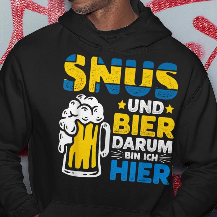 Snus Darum Bin Ich Hier Swedish Chewing Tobacco Kapuzenpullover Lustige Geschenke