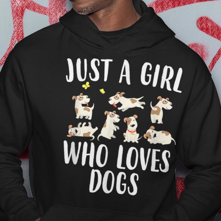 Solo Una Chica Que Ama A Los Perros Con Divertidos Perros Lindos Sudadera Regalos divertidos