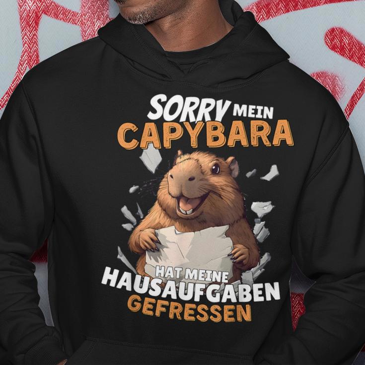 Sorry Mein Capybara Hat Meine Hausaufgaben Gefressen Kapuzenpullover Lustige Geschenke