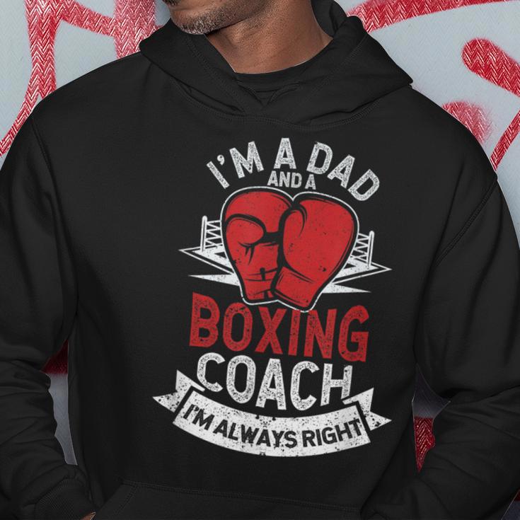 Soy Padre Y Entrenador De Boxeo Boxer Daddy Coaches Día Del Padre Sudadera Regalos divertidos