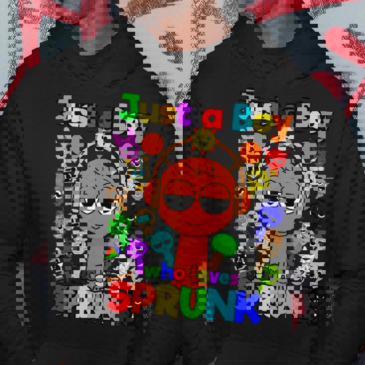 Sprunki Boys Oren Just A Boy Who Loves Sprunki Sudadera Regalos divertidos