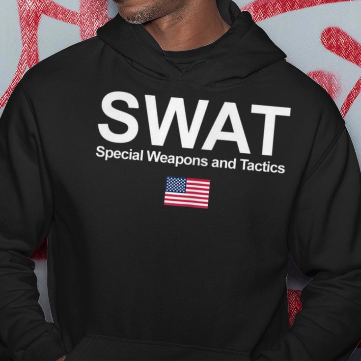 Swat Team Police Special Forces Us Flag Chest Logo Kapuzenpullover Lustige Geschenke