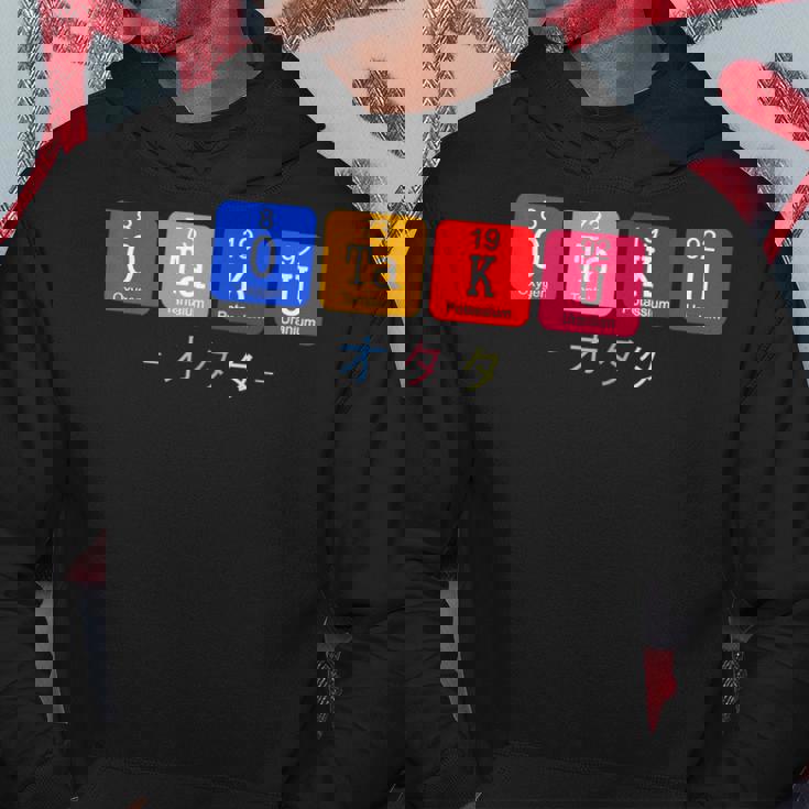 Tabla Periódica Otaku Kawaii Kanji Tokio Osaka Manga Anime Sudadera Regalos divertidos