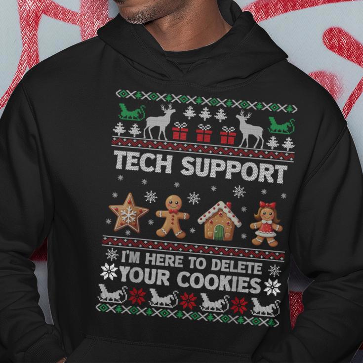 Tech-Support I'm Here To Delete Your Cookies Christmas Kapuzenpullover Lustige Geschenke