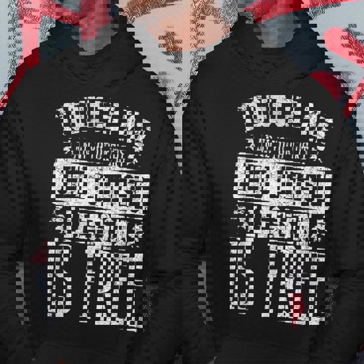Tócame Tu Primera Lección De Jiu Jitsu Arte Marcial Sudadera Regalos divertidos