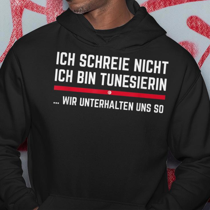 Tunisia Ich Schreie Nicht Ich Bin Tunisierin I Don't Cry Me Kapuzenpullover Lustige Geschenke