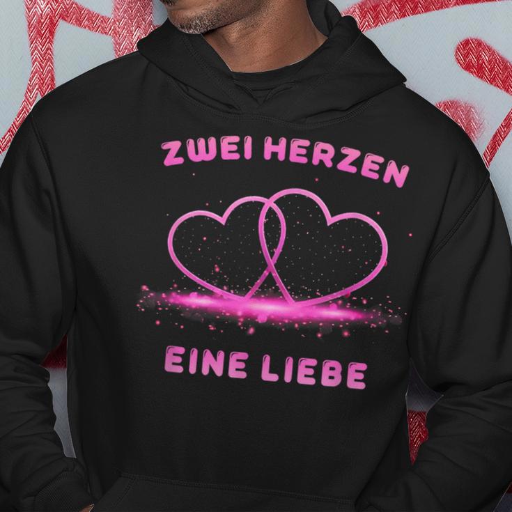 Two Hearts One Love Kapuzenpullover Lustige Geschenke