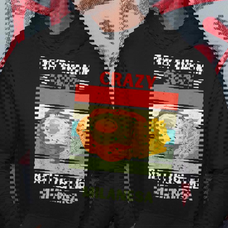 Vintage Creen Que Estoy Loco Pero Me Gusta Milanesa Lover Sudadera Regalos divertidos