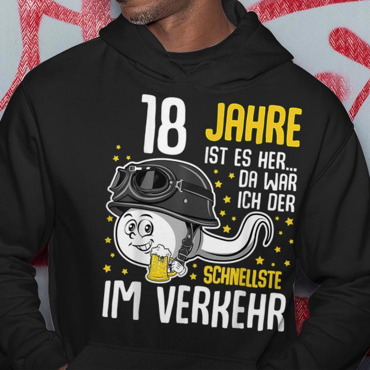 Vor 18 Jahren Der Fastest In Traffic 18Th Birthday Man Kapuzenpullover Lustige Geschenke