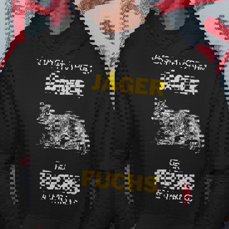 Vorsichtor Dem Jäger Der Fuchs Ist Harmlos Spruch Kapuzenpullover Lustige Geschenke