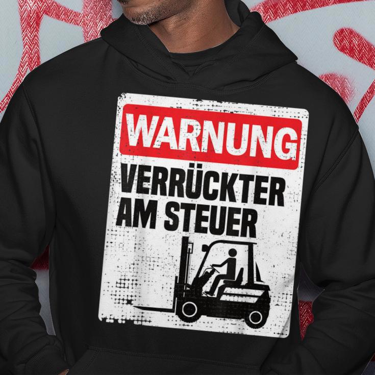 Warning Crazy Forklift S Kapuzenpullover Lustige Geschenke