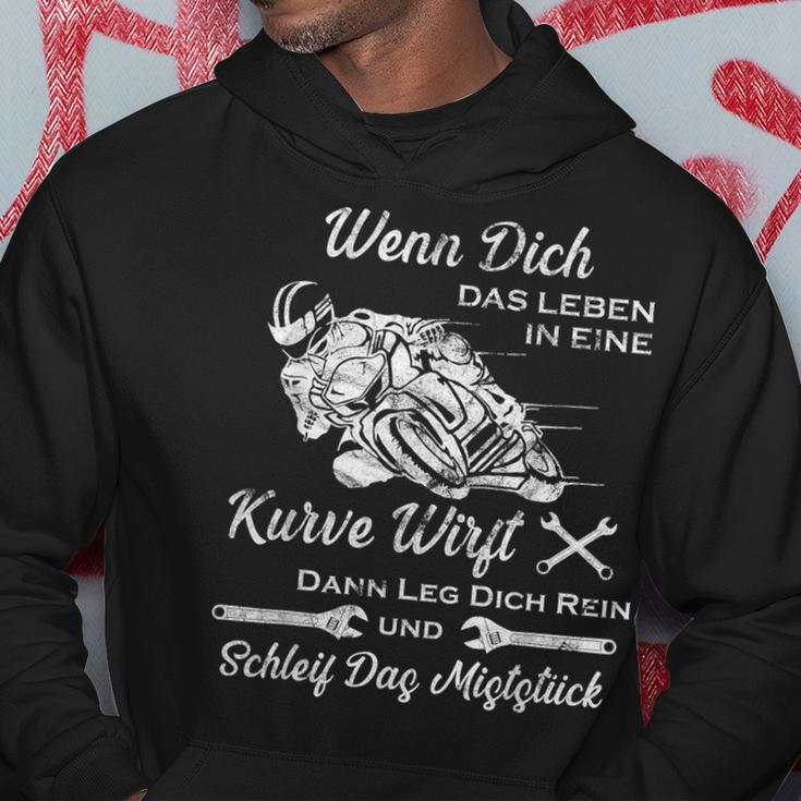 Wenn Dich Das Leben In Ein Kurve Throw Kapuzenpullover Lustige Geschenke