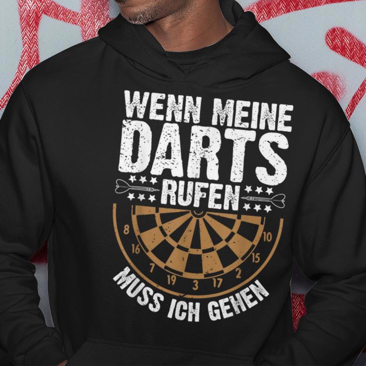 Wenn Meine Darts Rufen Muss Gehen Dartspieler Kapuzenpullover Lustige Geschenke