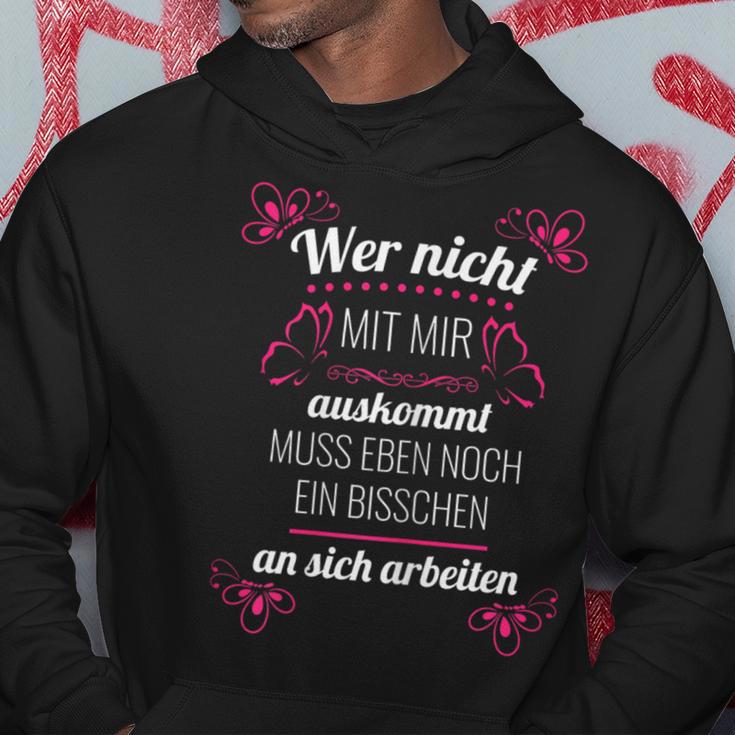 Wer Nicht Mit Mir Auskommen Kapuzenpullover Lustige Geschenke