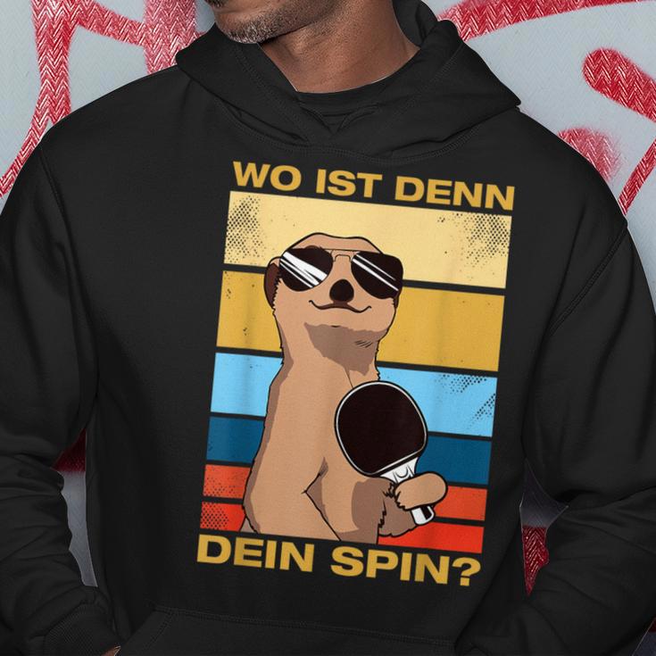 Where's Dein Spin Table Tennis Table Tennis Player Kapuzenpullover Lustige Geschenke