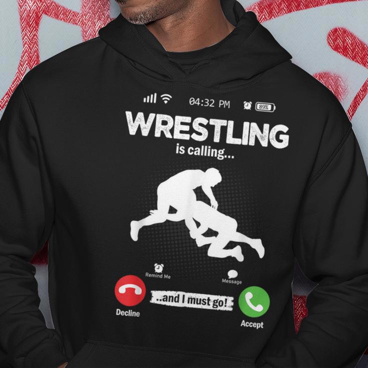 The Wrestling Calls Retro Wrestling Wrestling Kapuzenpullover Lustige Geschenke