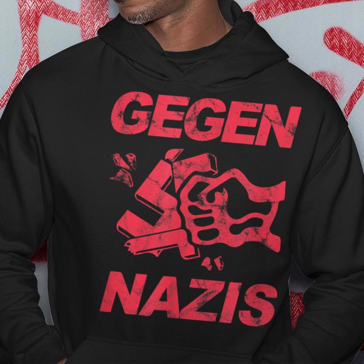 Zeichen Setzen Gegen Rechts Gegen Nazisintage Kapuzenpullover Lustige Geschenke