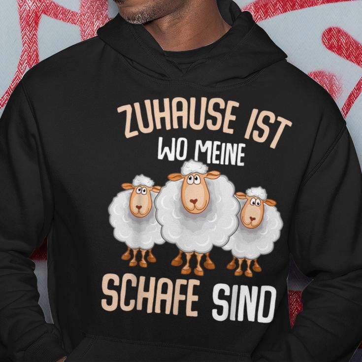 Zuhause Ist Wo Meine Sheep Home Is Where My Sheep Kapuzenpullover Lustige Geschenke