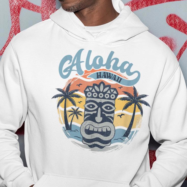 Aloha Hawaii Retro Sunset Tiki Hawaii Beachintage Kapuzenpullover Lustige Geschenke