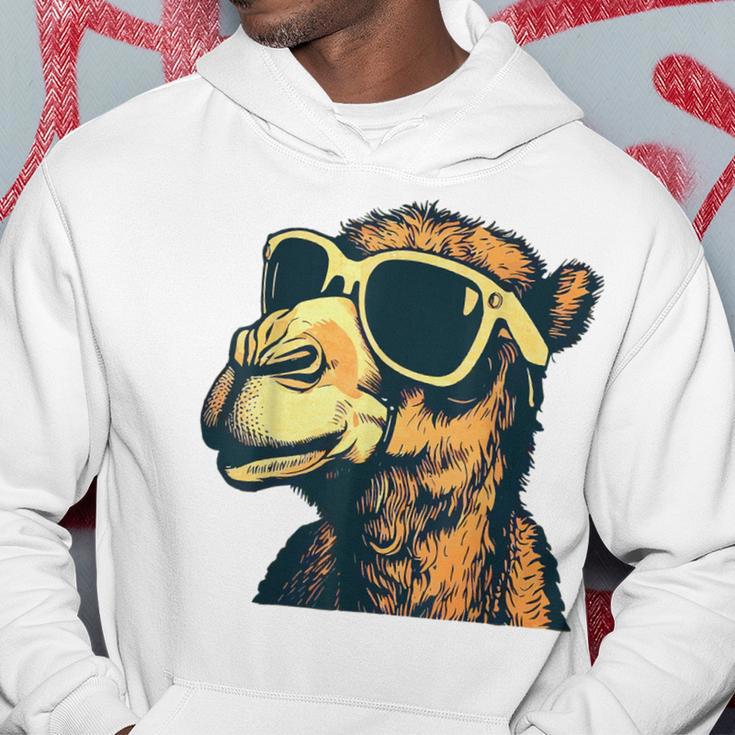 Camel With Sunglasses Gray Kapuzenpullover Lustige Geschenke