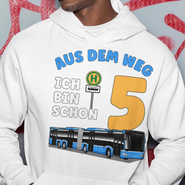 Children's 5 Years Boy Little Bus Driver 5Th Birthday Bus Articulated Bus Kapuzenpullover Lustige Geschenke