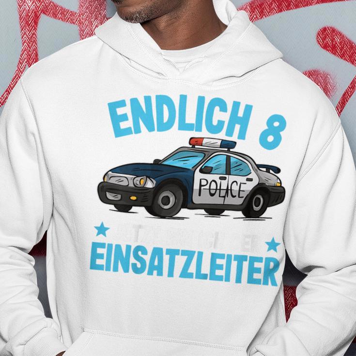 Children's Police 8 Years Boys Police 8Th Birthday Kapuzenpullover Lustige Geschenke