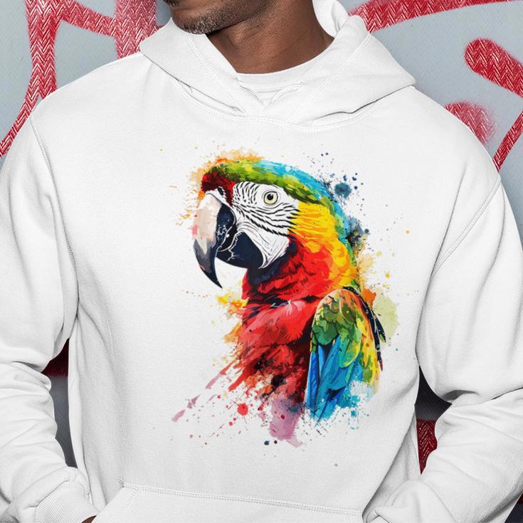 Colourful Parrot Watercolor Kapuzenpullover Lustige Geschenke