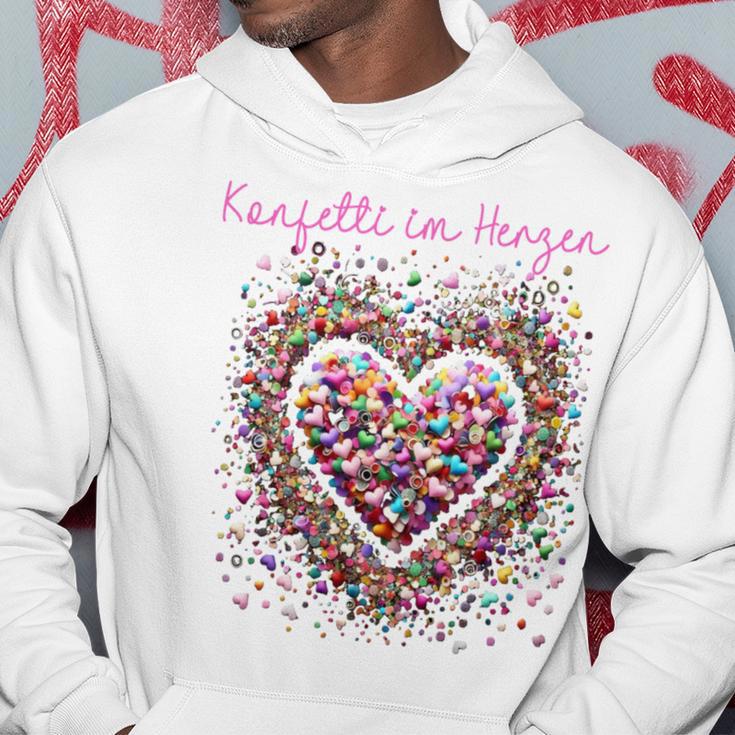 Confetti In The Heart Long-Sleeved Kapuzenpullover Lustige Geschenke